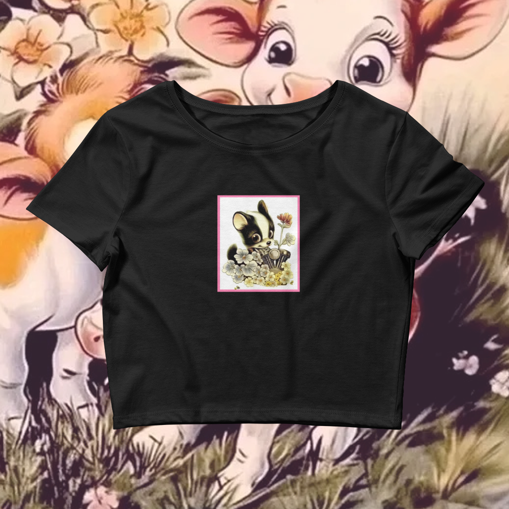 Women's Sweet BB Skunk Crop