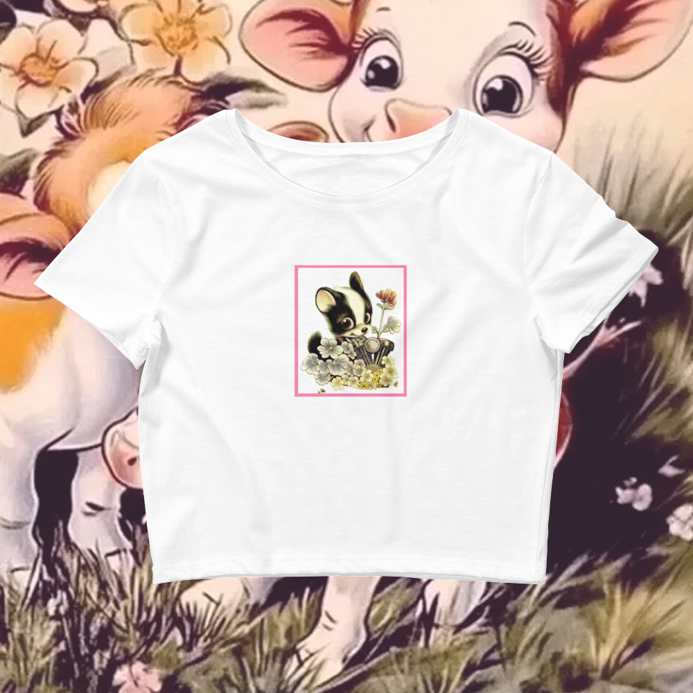 Women's Sweet BB Skunk Crop