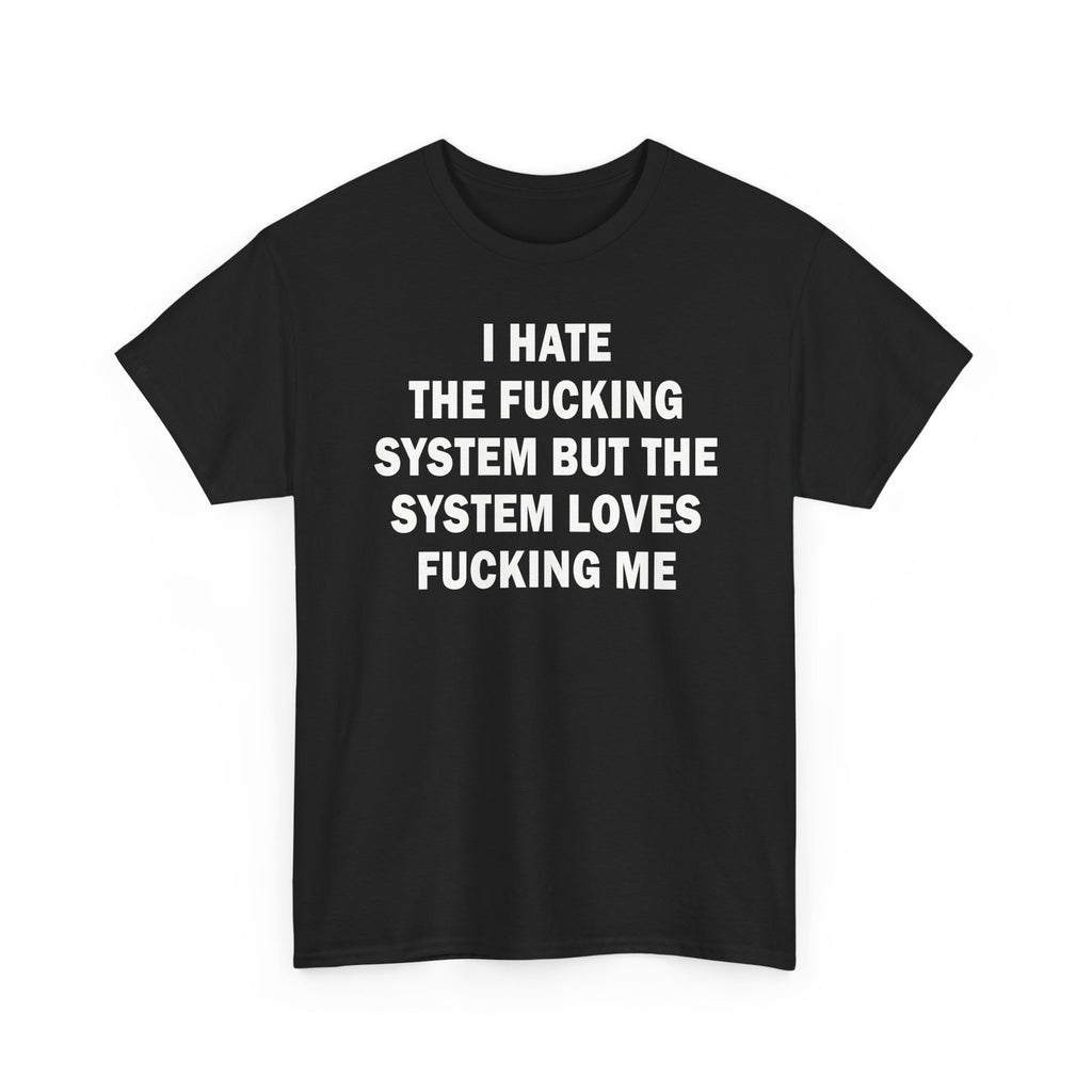 I hate the fucking system, but the system loves fucking me.
